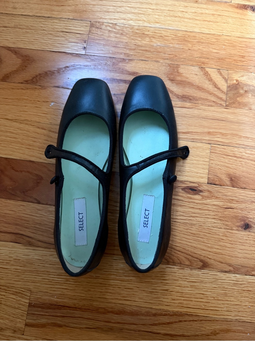 Black Mary Jane Flats | Italian Leather